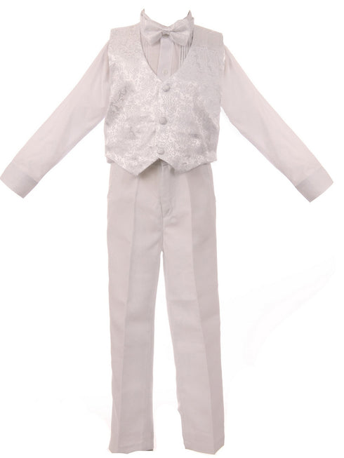 Rain Kids Boys Multi Color Jacquard Detailing Special Occasion Tuxedo Set 2T-20 - SophiasStyle.com