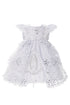 Rain Kids Baby Girls White Rhinestone Lace Virgin Mary Baptism Dress NB-24M - SophiasStyle.com