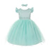Rain Kids Baby Girls Mint Rhinestone Pearl Accent Headband Easter Dress 6-24M - SophiasStyle.com
