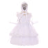 RainKids Baby Girls White Off-Shoulder Bonnet Cape Christening Dress 3-24M - SophiasStyle.com