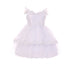 RainKids Baby Girls White Off-Shoulder Bonnet Cape Christening Dress 3-24M - SophiasStyle.com