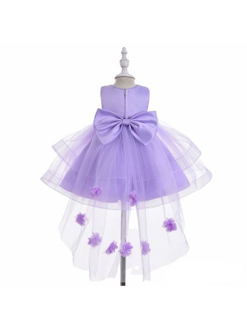 Little Girls Lilac Two Layer Tulle Skirt Flower Girl Dress 2T-4T - SophiasStyle.com
