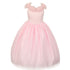 Rainkids Little Girls Pink Rhinestones Sparkly Tulle Tiara Princess Dress 2-6 - SophiasStyle.com