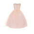 RainKids Big Girls Blush Illusion Pearl Rhinestone Junior Bridesmaid Dress 8-12 - SophiasStyle.com