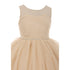 Rain Kids Big Girls Champagne Pearl Rhinestone Tulle Junior Bridesmaid Dress 8-12 - SophiasStyle.com