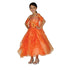 Cinderella Couture Little Girls Orange Crystal Organza Cascade Ruffle Dress 2-6 - SophiasStyle.com