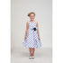 Cinderella Couture Little Girls Royal Blue Polka Dot Flower Girl Dress 2-6 - SophiasStyle.com