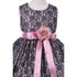 Cinderella Couture Big Girls Navy Satin Multi Color Sashes Dress 8-14 - SophiasStyle.com