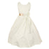 Little Girls Ivory Champagne Bridal Dull Satin Sequin Flowers Occasion Dress 2-6 - SophiasStyle.com