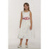 Little Girls Ivory Black Bridal Dull Satin Sequin Flowers Occasion Dress 2-6 - SophiasStyle.com