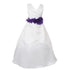 Big Girls Ivory Color Choice Flower Sash Bridal Junior Bridesmaid Dress 8-16 - SophiasStyle.com