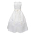 Little Girls Ivory Color Choice Sash Full Length Bridal Flower Girl Dress 2-6 - SophiasStyle.com