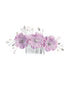 Tip Top Kids Girls Multi Color Three Rhinestone Flower Hair Comb - SophiasStyle.com