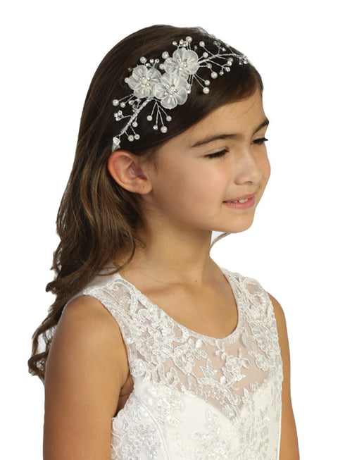 Tip Top Kids Girls Multi Color 3D Floral Head Tie - SophiasStyle.com