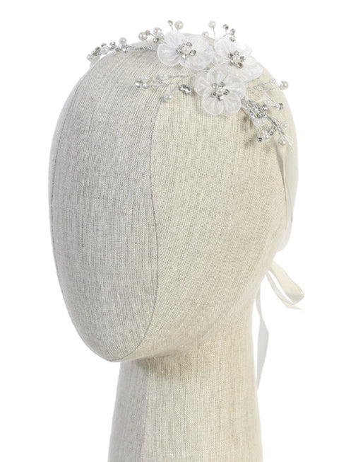 Tip Top Kids Girls Multi Color 3D Floral Head Tie - SophiasStyle.com