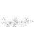 Tip Top Kids Girls White Floral Rhinestone Pearls Hair Clip - SophiasStyle.com