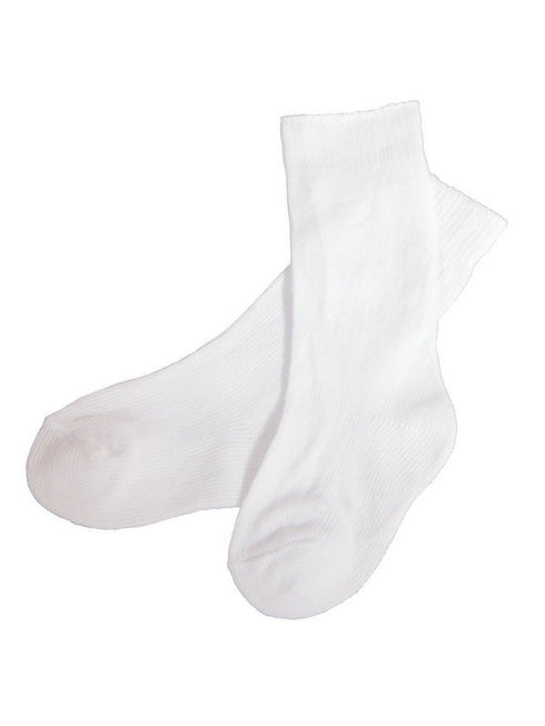 Little Things Mean A Lot Unisex White Knee Length Christening Socks 2T-10 - SophiasStyle.com