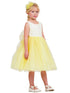 Kids Dream Little Girls Yellow Lace Tulle Sleeveless Easter Dress 2-6 - SophiasStyle.com