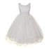 Kids Dream Girls' White Satin Lace Beadwork Wire Hem Communion Dress, Sizes 2-16 - SophiasStyle.com
