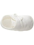Baby Boys White Cotton Satin Pearl Button Christening Shoes 0-4 Baby - SophiasStyle.com