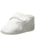 Baby Boys White Cotton Satin Pearl Button Christening Shoes 0-4 Baby - SophiasStyle.com