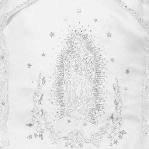 Rain Kids Big Girls White Rhinestone Virgin Mary First Communion Dress 7-18 - SophiasStyle.com