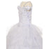 Rainkids Big Girls White Off Shoulder Sparkly Ruffle First Communion Dress 7-20 - SophiasStyle.com