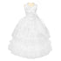 Rainkids Big Girls White Stunning Ruffle Detachable First Communion Dress 7-20 - SophiasStyle.com