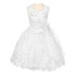 Rainkids Big Girls White Stunning Ruffle Detachable First Communion Dress 7-20 - SophiasStyle.com