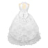 Rainkids Big Girls White Stunning Ruffle Detachable First Communion Dress 7-20 - SophiasStyle.com