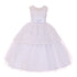Rain Kids Little Girls White Satin Belt Bow Bolero Flower Girl Dress 2-6 - SophiasStyle.com