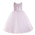 Petite Adele Little Girls White Satin Organza Brooch Flower Girl Dress 2T-6 - SophiasStyle.com