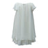 Petite Adele Big Girls Ivory Flower Pin Chiffon Junior Bridesmaid Dress 8-12 - SophiasStyle.com