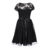 Lace and Chiffon Junior Bridesmaid Party Dress with Stone Belt, Sizes 8-14 - SophiasStyle.com
