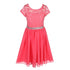 Little Girls Multi Color Lace Stone Belt Chiffon Flower Girl Party Dress 2-6 - SophiasStyle.com