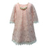 Petite Adele Little Girls Blush Lace Necklace Flower Girl Dress 2T-6 - SophiasStyle.com