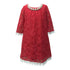 Petite Adele Big Girls Red Lace Necklace Junior Bridesmaid Dress 8-12 - SophiasStyle.com