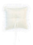 Tip Top Kids Boys Ivory Ruffled Edge Pearls Satin Ring Bearer's Pillow - SophiasStyle.com