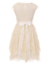 Just Kids Big Girls Off-White Lace Ruffle Junior Bridesmaid Dress 8-14 - SophiasStyle.com