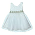 Petite Adele Baby Girls Ivory Satin Tulle Rhinestone Flower Girl Dress 6-24M - SophiasStyle.com