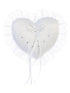 Tip Top Kids Boys White Heart Shaped Floral Embroidered Ring Bearer's Pillow - SophiasStyle.com