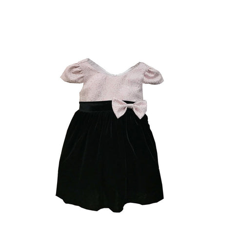 Petite Adele Baby Girls Blush Jacquard Velvet Julia Flower Girl Dress 6-24M - SophiasStyle.com