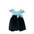 Petite Adele Baby Girls Turquoise Jacquard Velvet Julia Flower Girl Dress 6-24M - SophiasStyle.com