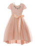 Just Kids Girls Multi Color Necklace Hi-Low Special Occasion Dress 4-14 - SophiasStyle.com