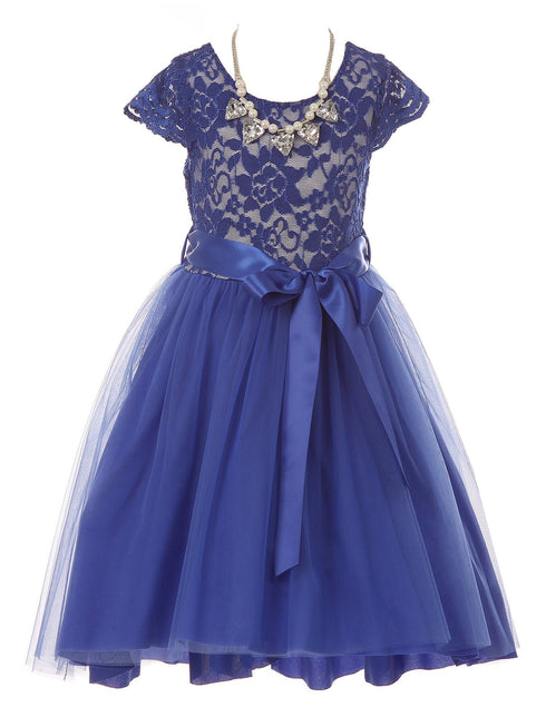 Just Kids Girls Multi Color Necklace Hi-Low Special Occasion Dress 4-14 - SophiasStyle.com