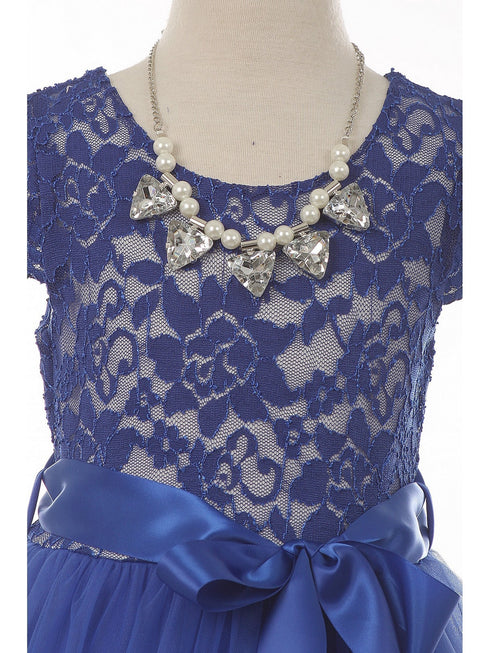 Just Kids Girls Multi Color Necklace Hi-Low Special Occasion Dress 4-14 - SophiasStyle.com