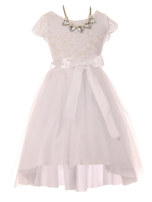 Just Kids Girls Multi Color Necklace Hi-Low Special Occasion Dress 4-14 - SophiasStyle.com