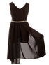 Girls Multi Colors Stone Belt Special Occasion Jumpsuit Dress 4-14 - SophiasStyle.com