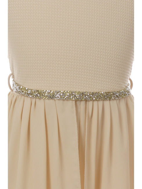 Girls Multi Colors Stone Belt Special Occasion Jumpsuit Dress 4-14 - SophiasStyle.com