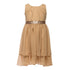 Petite Adele Big Girls Champagne Chiffon Sequence Junior Bridesmaid Dress 8-16 - SophiasStyle.com